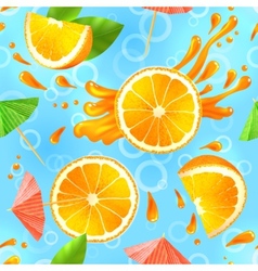 Orange seamless pattern Royalty Free Vector Image