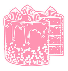 Pink Cake Cut Out