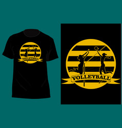 Volleyball T Shirt Design Retro Vintage