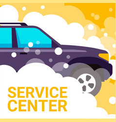 Service Center Car Wash Automobile With Bubbles