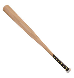 Baseball Bat On A White Background