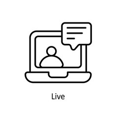 Live Outline Icons Simple Stock