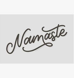 Namaste Lettering Indian Greeting Hello In Hindi