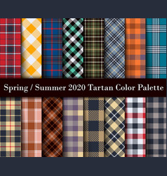 Spring Summer 2020 Tartan Color Palette