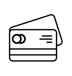 Credit Card Outline Icon Style