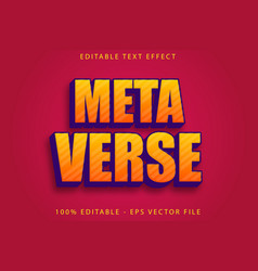 Meta Verse Editable Text Effect Cartoon Style