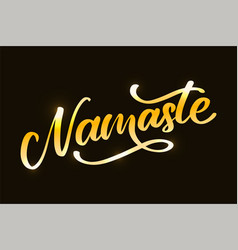 Namaste Lettering Indian Greeting Hello In Hindi