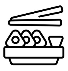 Sushi Stand Icon Outline Asian Food