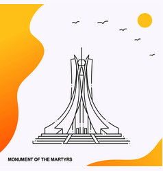 Travel Monument Of The Martyrs Poster Template