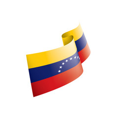 Venezuela Flag On A White