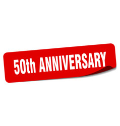 50th Anniversary Sticker Label