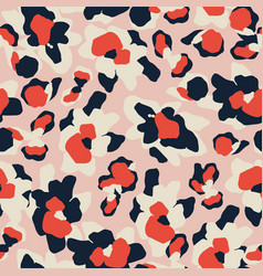 Flower Leopard Seamless Pattern