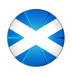 Glass Light Ball With Flag Scotland Round