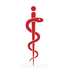 Medical Sign Snake Icon Hospital Ambulance Glyph