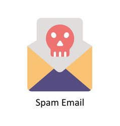 Spam Email Flat Icon Style