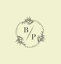 Bp Luxury Wedding Invitational Floral Initial