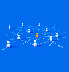 Connecting People Social Network Concept