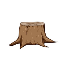 Cut Stump Cartoon