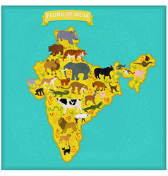 Map India With Animals