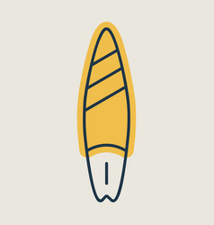 Surfboard Isolated Icon Summer Sign Graph Symbol