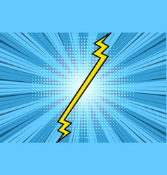 Comic Book Versus Background Cartoon Lightning