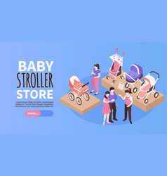 Isometric Baby Carriage Store