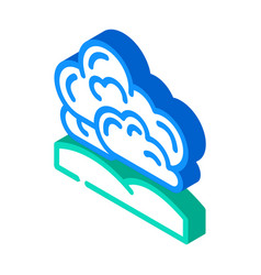 Overcast Weather Isometric Icon