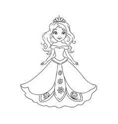 Little Princess Coloring Page For Kids