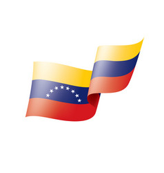 Venezuela Flag On A White