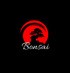 Bonsai T Shirt Design Landscape Retro Vintage