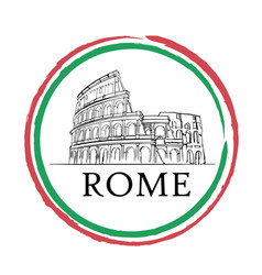 Ity Rome Logo Poster With Italiana National