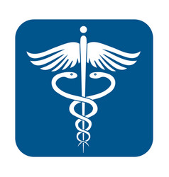 Medical Sign Snake Icon Hospital Ambulance Glyph