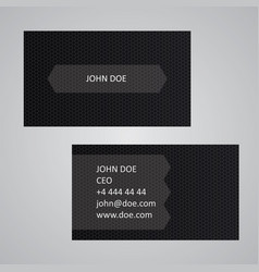 Dark Business Card Template