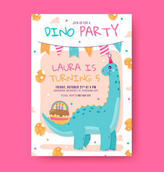 Dinosaur Birthday Invitation