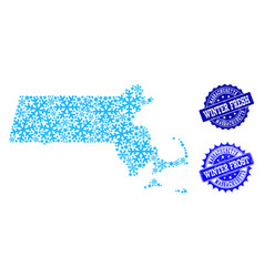 Frost Map Of Massachusetts State And Winter Fresh