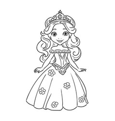 Little Princess Coloring Page For Kids