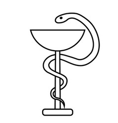 Medical Sign Snake Icon Hospital Ambulance Glyph