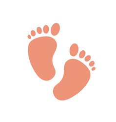 Pair Cute Baby Footprints Soles