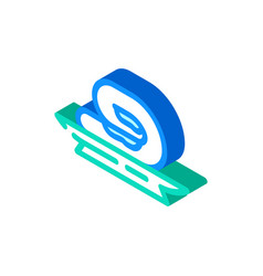 Kaymak Milk Product Isometric Icon