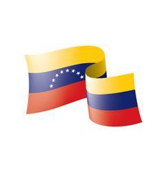 Venezuela Flag On A White