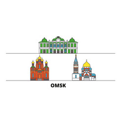 Russia Omsk Flat Landmarks