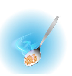 A Spoon Icon Of Hot Food And Steam Isolated