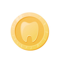 Cartoon Isolated Magic Tooth Fairy Gold