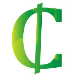 Cedii Ghana Currency Symbol Icon