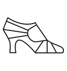 Geometric Women High Heel Profile Stroke