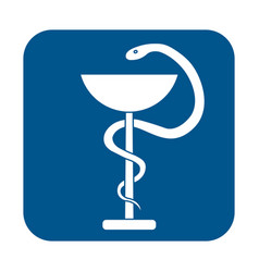 Medical Sign Snake Icon Hospital Ambulance Glyph