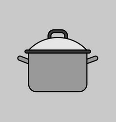 Saucepan Icon Cooking Pot Or Pan Sign