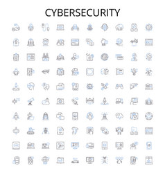 Cybersecurity Outline Icons Collection