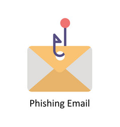 Phishing Email Flat Icon Style