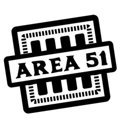 Area 51 Stamp On White